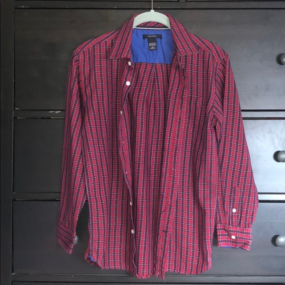 Nautica Red Plaid Shirt